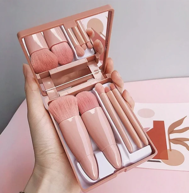 MINI KOREAN 5PCS BRUSH SET WITH MIRROR