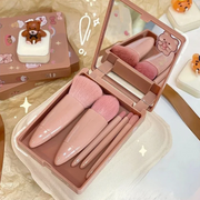 MINI KOREAN 5PCS BRUSH SET WITH MIRROR - RANDOM COLOR - BOGO