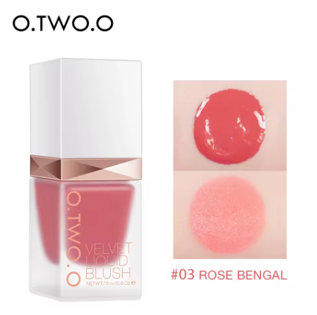 SAGANSINGHMAKEUP O TWO O Velvet Liquid,Face Blusher,Long-lasting Makeup Blush new