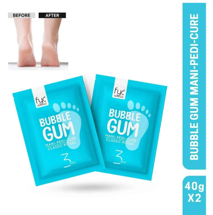 FYC Professional Bubble Gum Mani-Pedi Cure – 3-Step Foot & Hand Care Kit