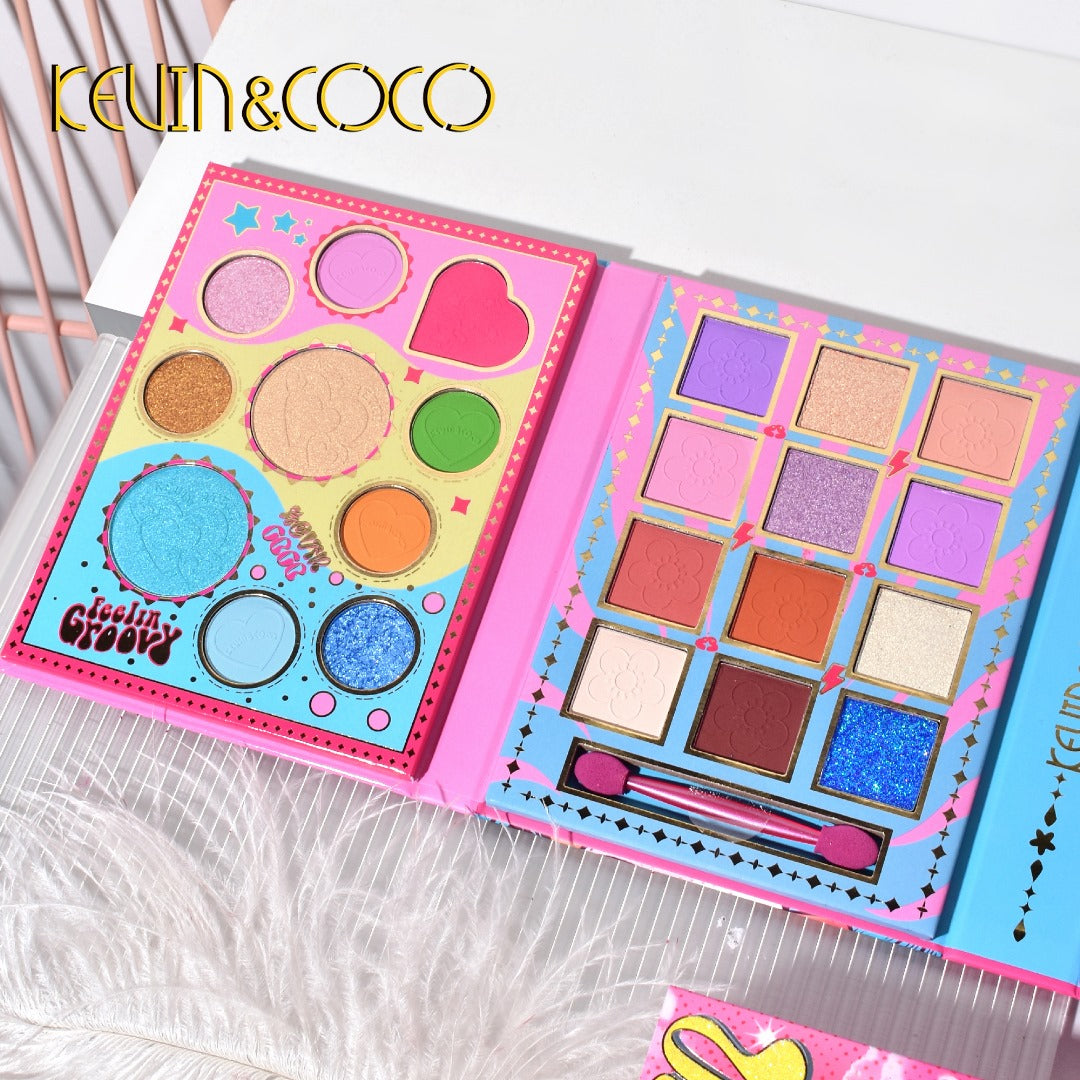 KEVIN&COCO 43 COLOR FACE PALLETE | ALL IN ONE MAKEUP KIT