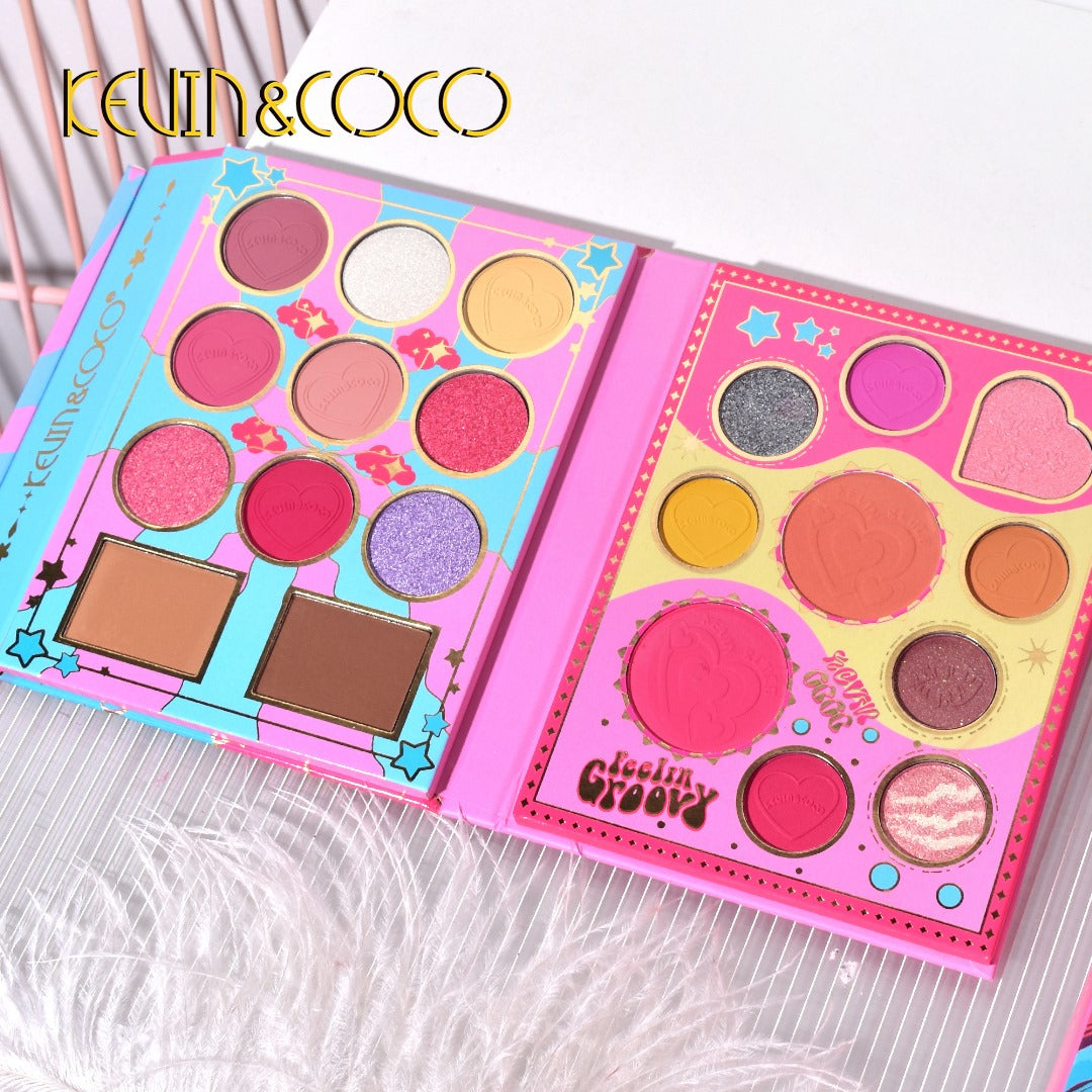 KEVIN&COCO 43 COLOR FACE PALLETE | ALL IN ONE MAKEUP KIT