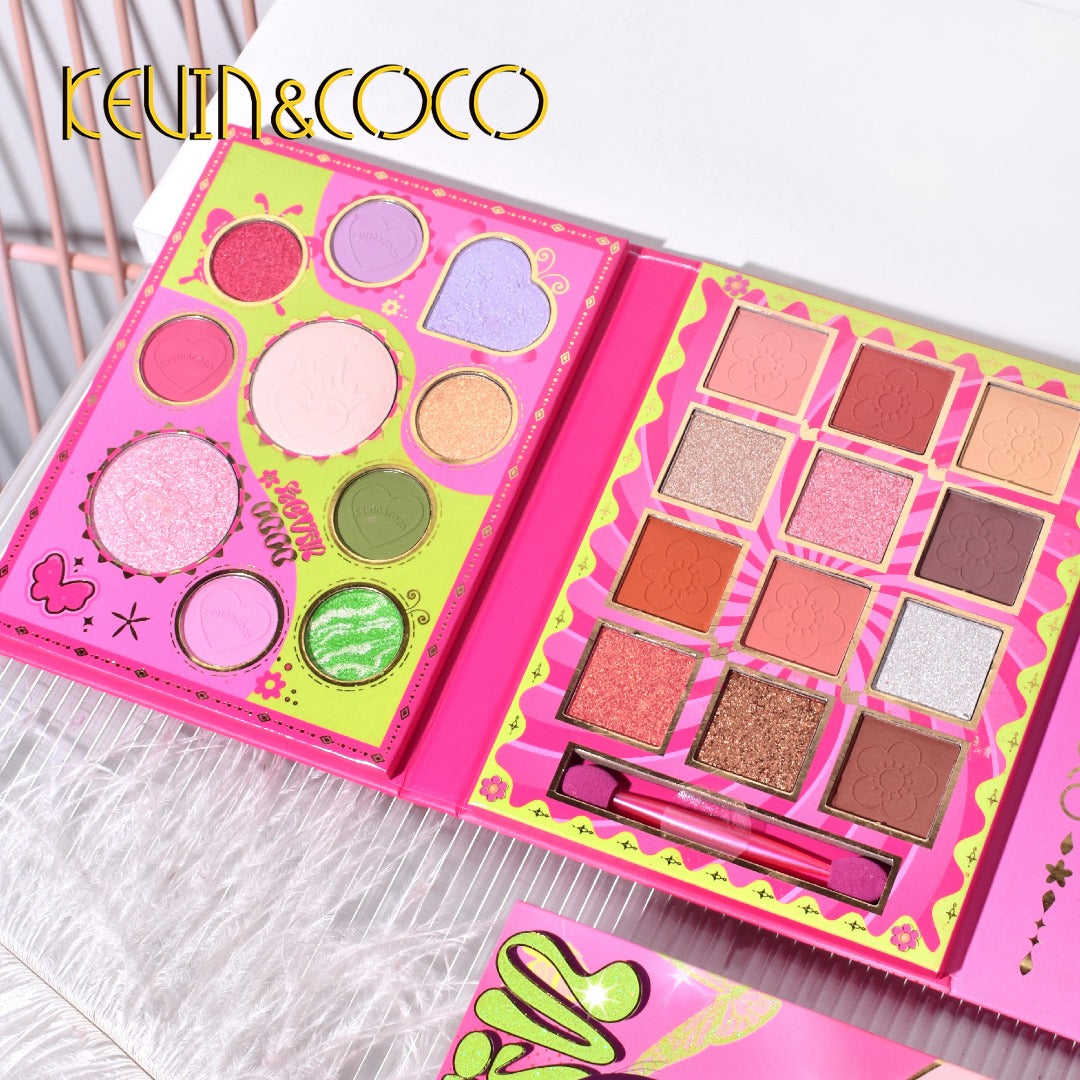 KEVIN&COCO 43 COLOR FACE PALLETE | ALL IN ONE MAKEUP KIT (KIT A)