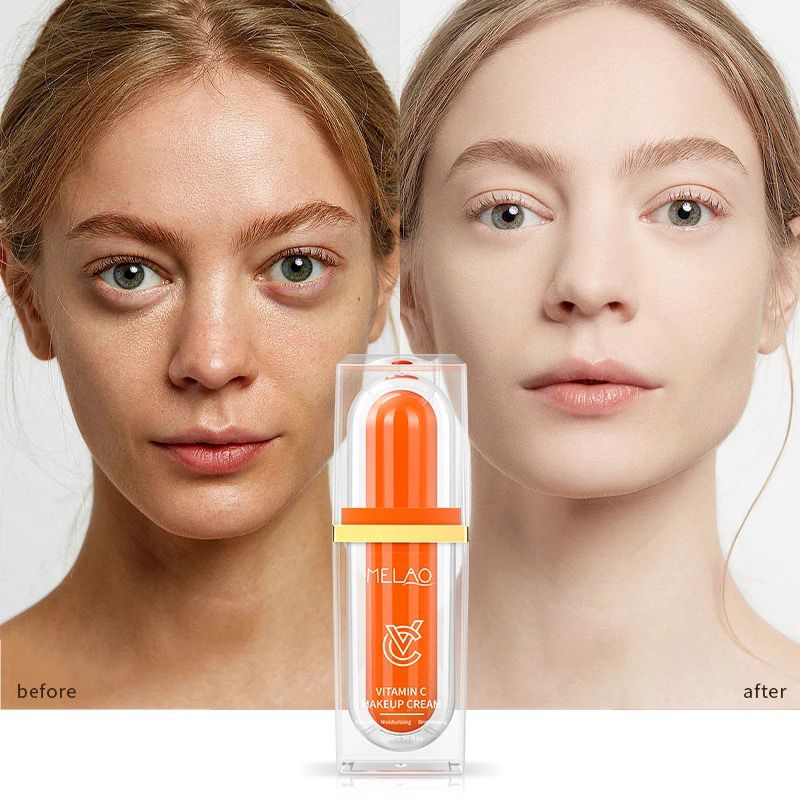 Korean Vitamin C Whitening Cream Face cream 🧴 Suncreen 🌤️ Makeup Base ✨ Concealer 🫶🏻