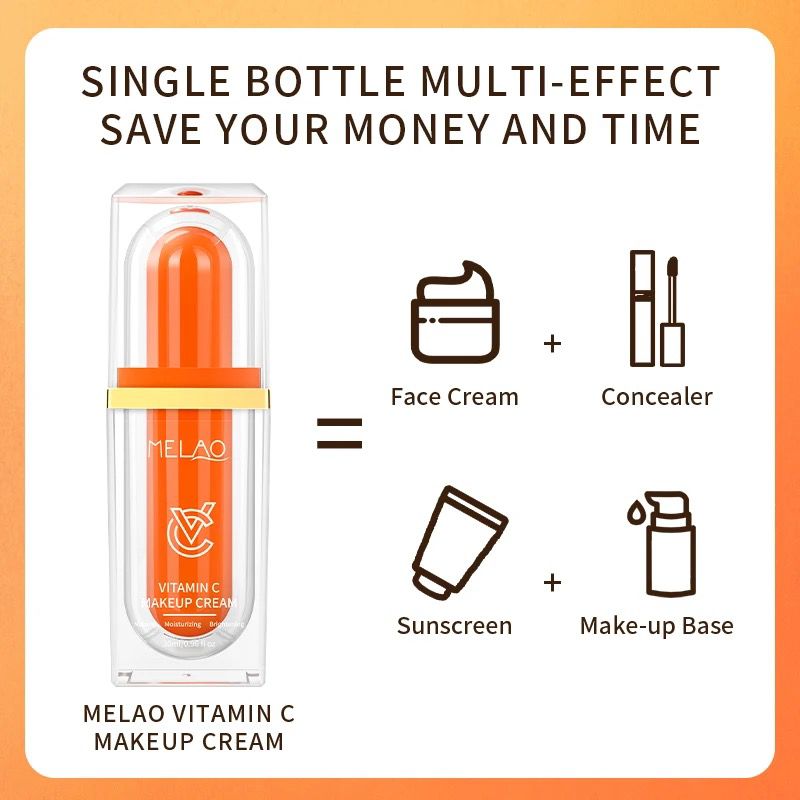 Korean Vitamin C Whitening Cream Face cream 🧴 Suncreen 🌤️ Makeup Base ✨ Concealer 🫶🏻