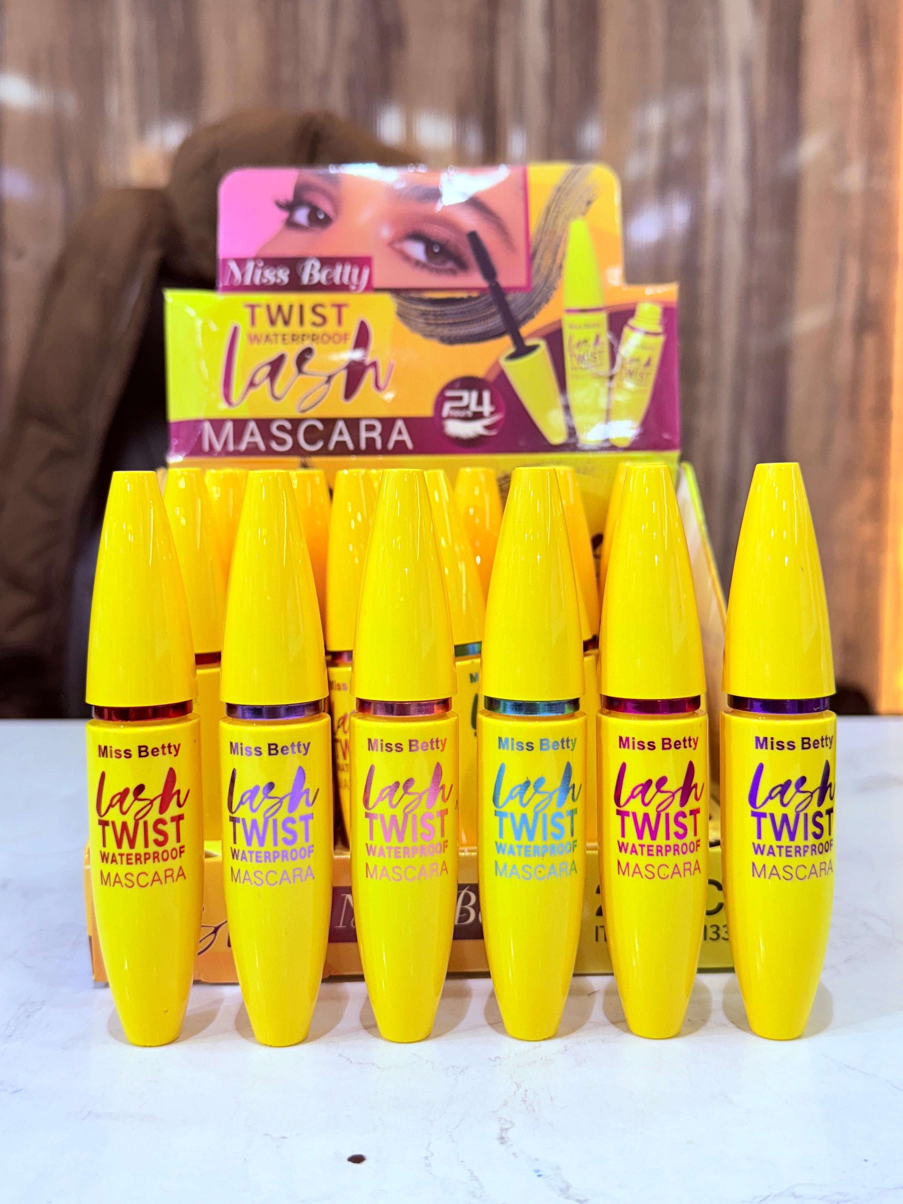 Missbetty Mascara Jet Black | Waterproof | Wholesale Pack 24pcs | 60*24