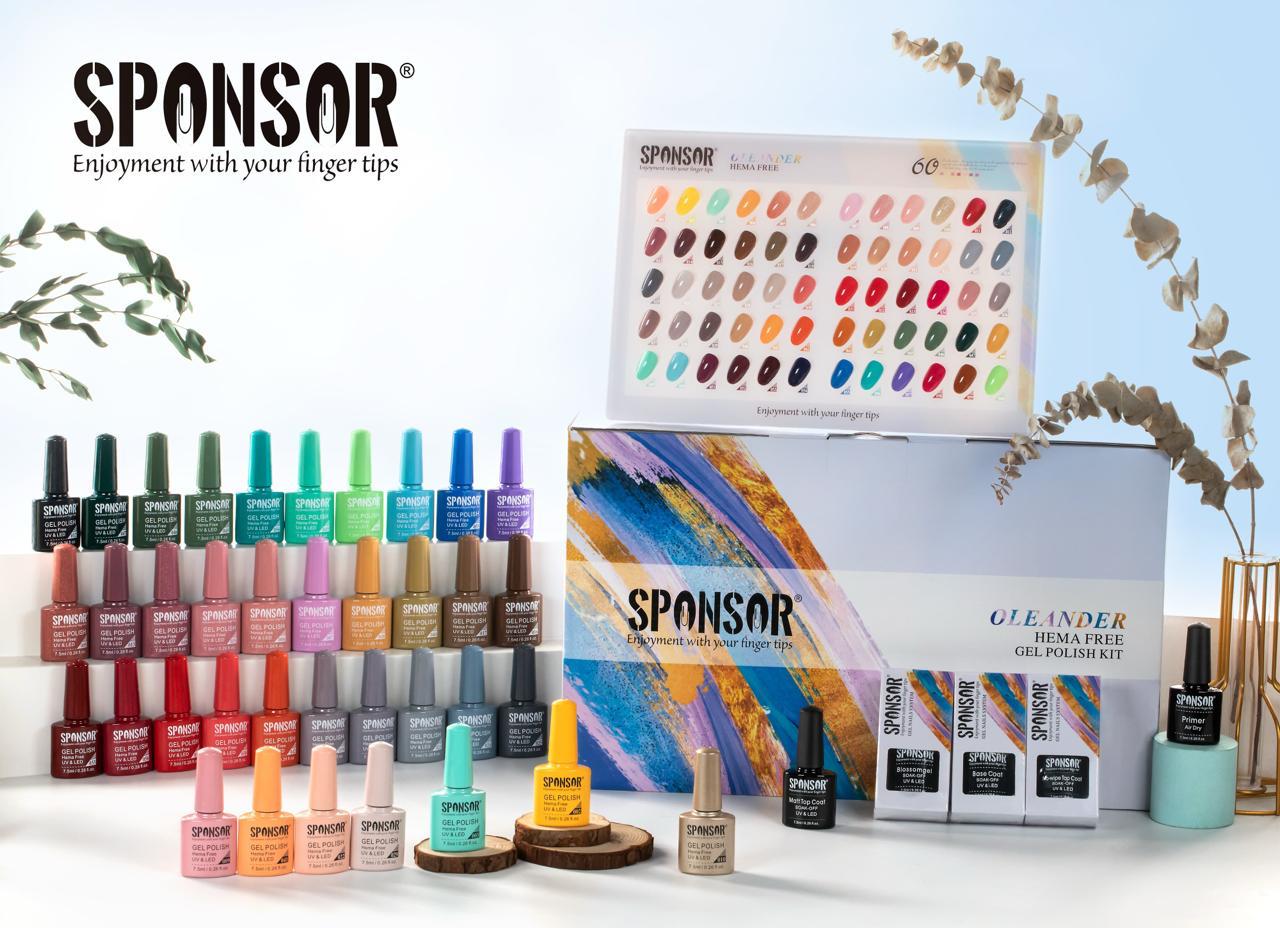 🎨 Sponsor Oleander HEMA FREE Gel Polish Kit – 60 Shades | Base Coat, Top Coat, Matte Coat, Primer & Blossom Gel Included 💅✨