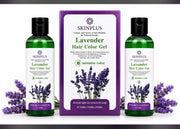 SkinPlus Lavender Hair Color Gel Travel Pack | 10-Minute Hair Color | Long-Lasting Grey Coverage | 200ml (100ml + 100ml)