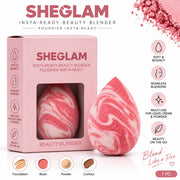 SHEGLAM Insta-Ready Beauty Blender – Soft & Bouncy, Streak-Free Makeup Sponge - RANDOM COLOR