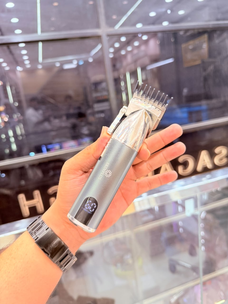SKINPLUS SP-2027 Professional Hair Clipper | USB Rechargeable Hair Trimmer with Stainless Steel Blades & Multiple Guide Combs