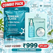 Skinplus Korean Glass Hydra Facial + AquaSmooth Anti-Aging Essentials Combo | ₹999