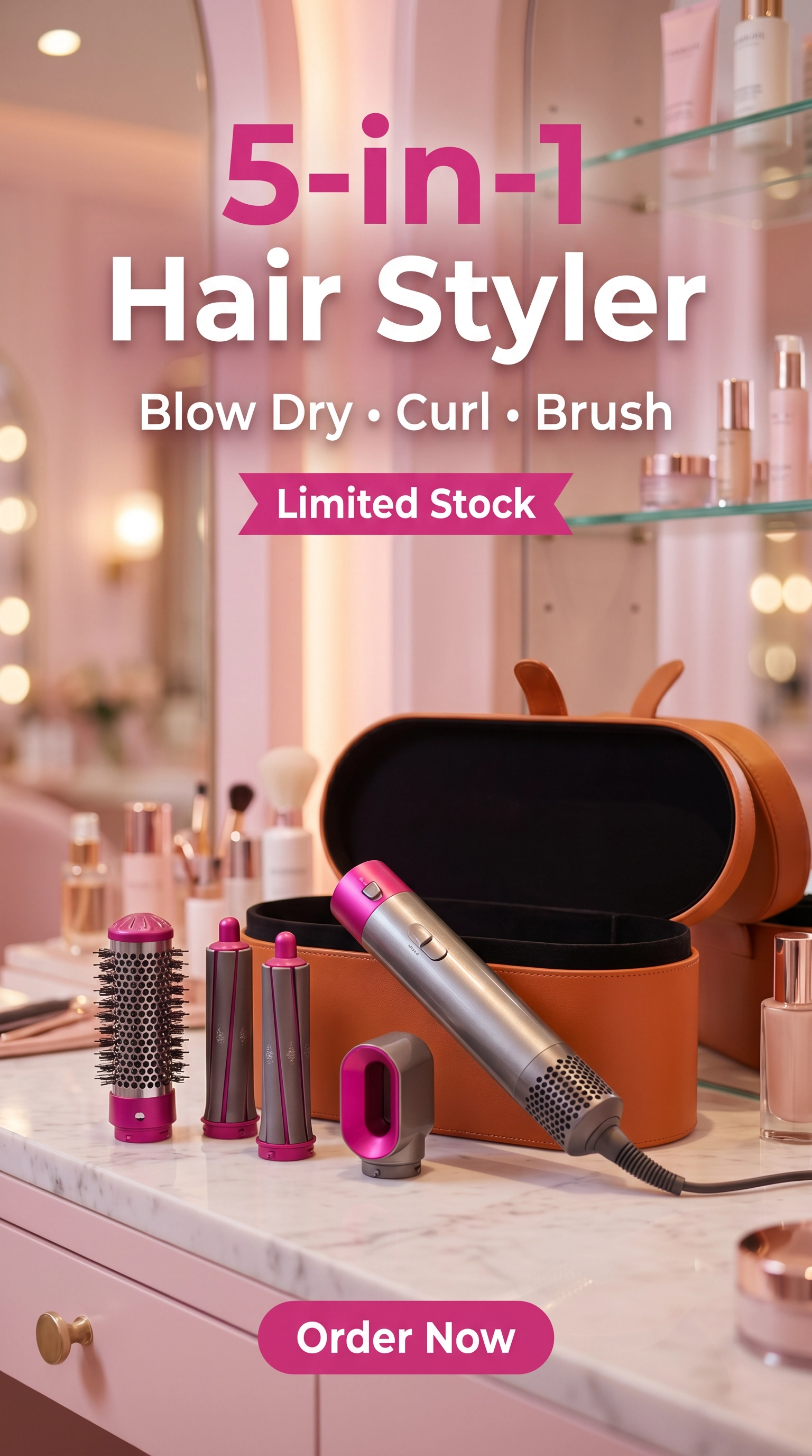Viral 5-in-1 Hair Dryer Styler | Auto Curl Technology | Salon Finish at Home