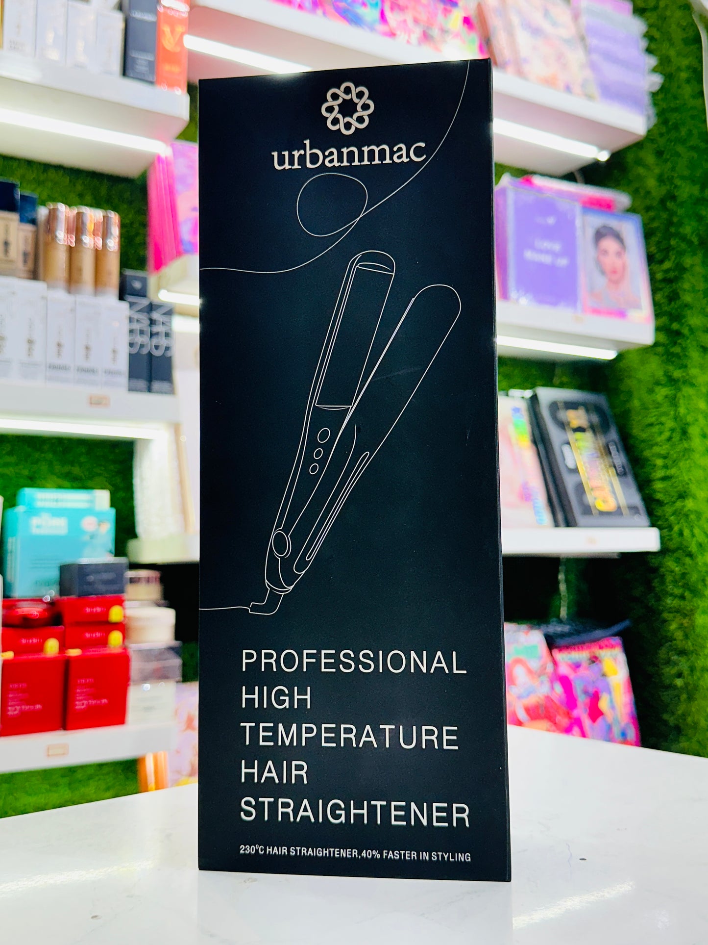 Urbanmac Professional Titanium Hair Straightner (ONE YEAR WARRANTY) - 2Mtr Wire