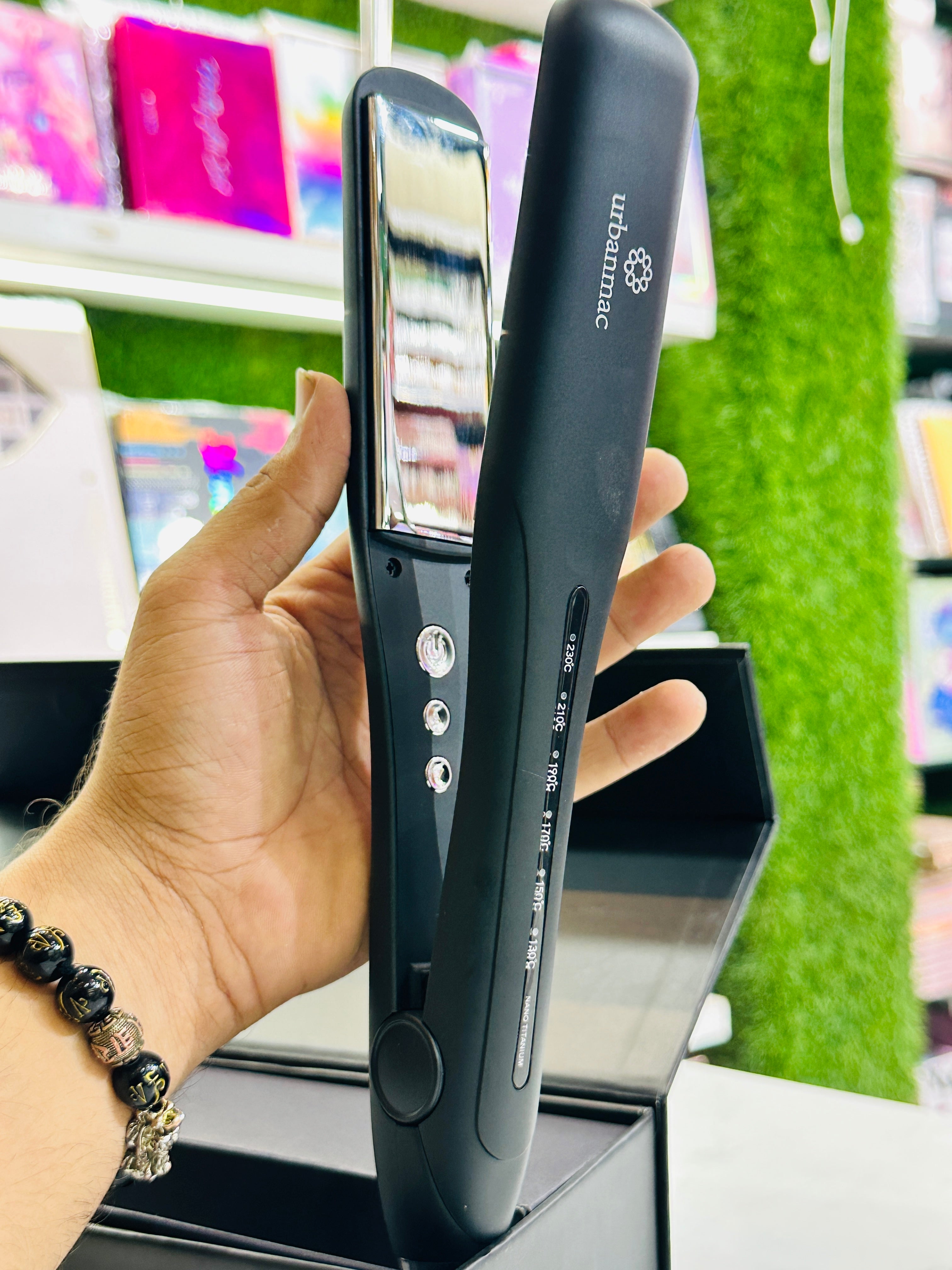 Skinplus Professional Titanium Hair Straightner (ONE YEAR WARRANTY) - 2Mtr Wire