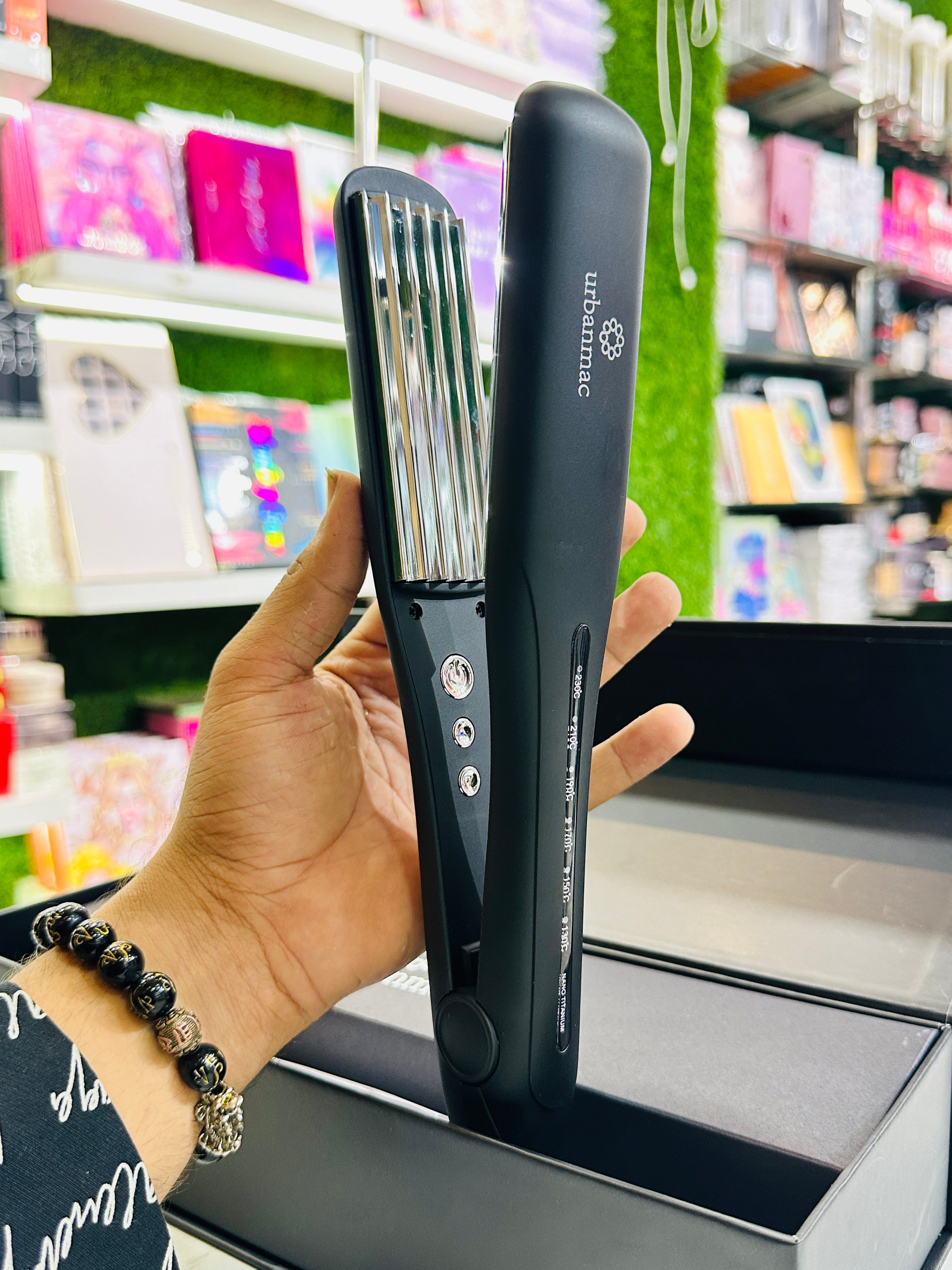 Skinplus Professional Titanium Hair Crimper (ONE YEAR WARRANTY) - 2Mtr Wire