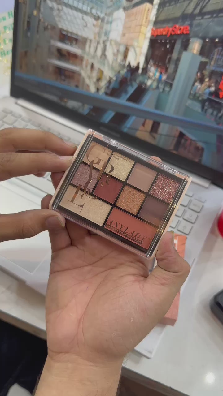 Load video: ANYLADY PREMIUM MINI NUDE EYESHADOWS WITH BLUSHER AND HIGHLIGHTER
