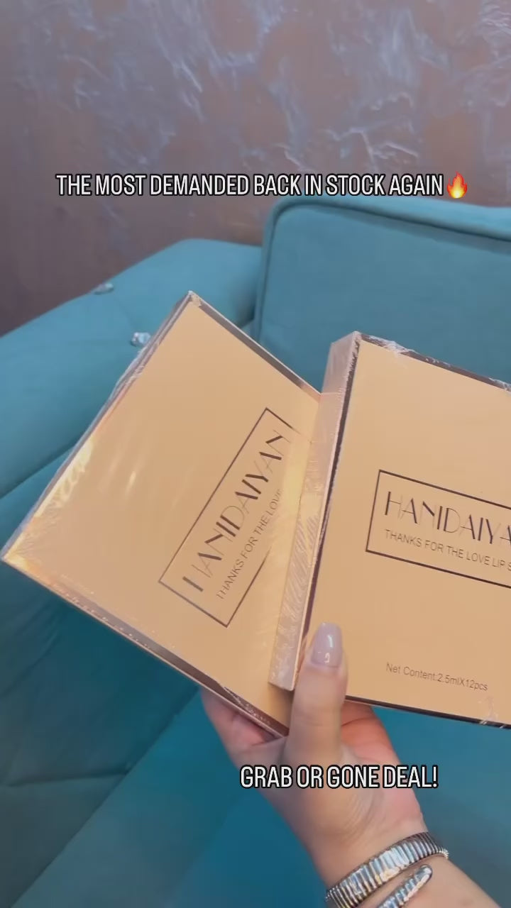 Load video: HANIDAIYAN LOVE LIP SET 12PCS