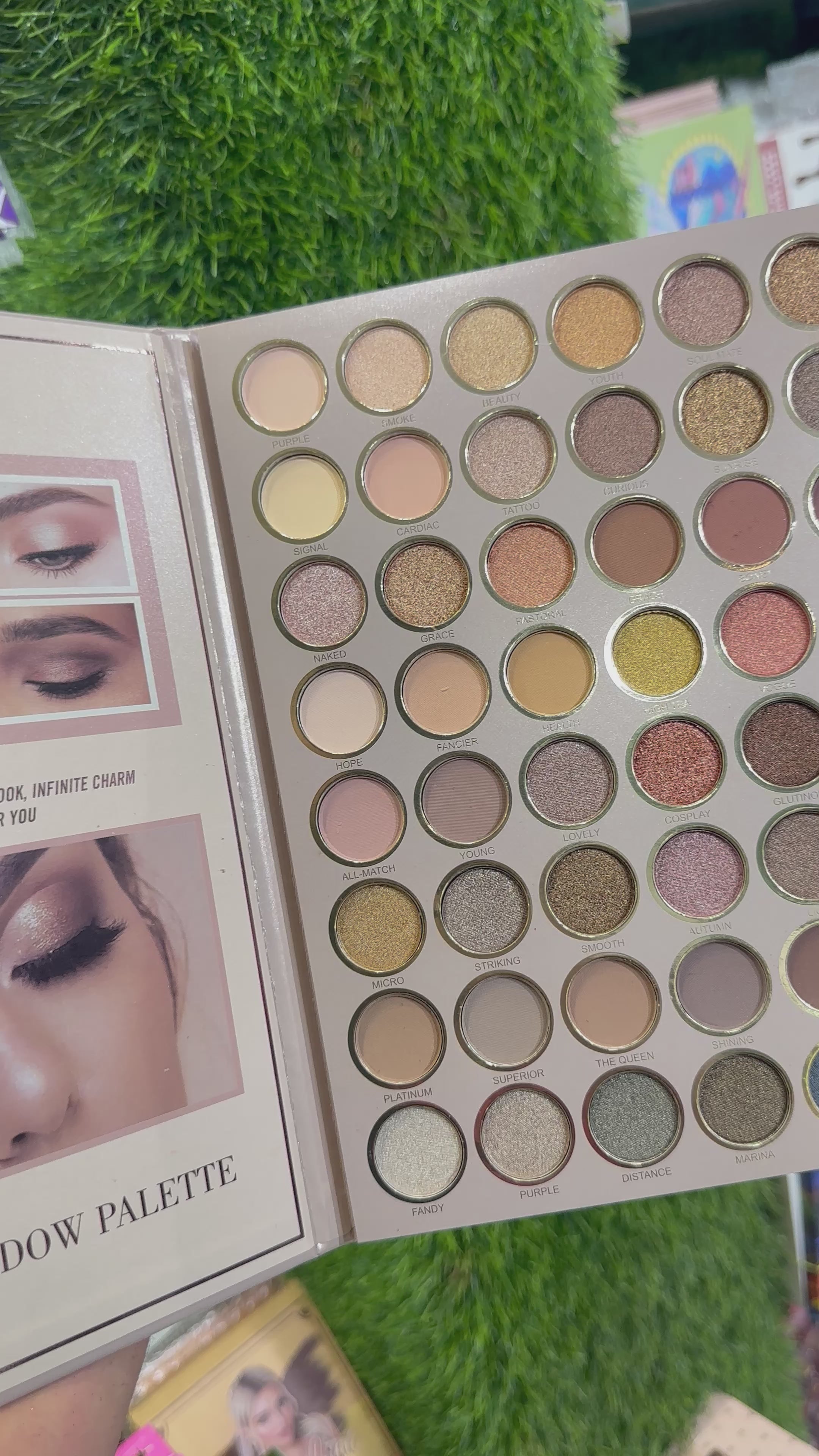 Load video: IGOODCO FASHION FEVER NUDE 48. COLOR EYESHADOW PALLETE