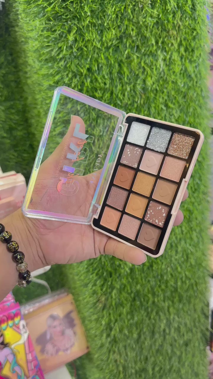 Load video: ANYLADY HIGHLY PIGMENTED 15 COLOR NUDE EYESHADOW PALLETE (PACK OF 6 FOR RESELLING)