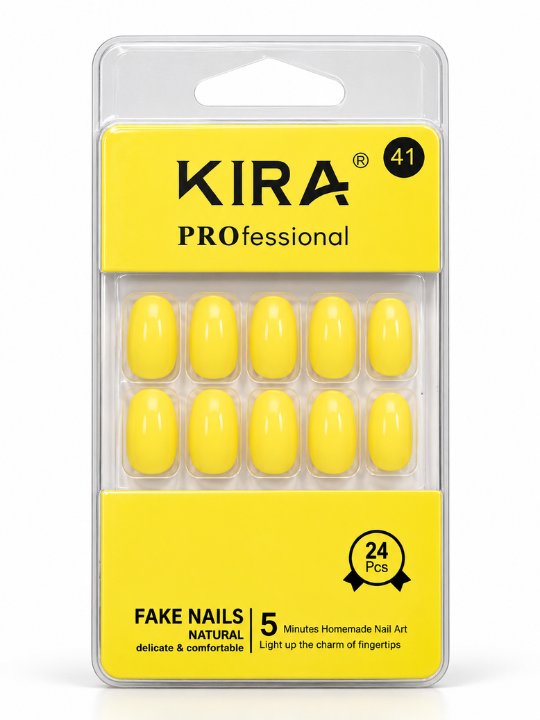 Professional Press-On Fake Nails – 24 Pcs