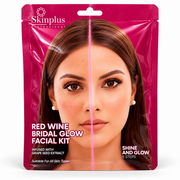 Skinplus Professional Red Wine Bridal Glow Facial Kit – 6 Steps Karwa Sale