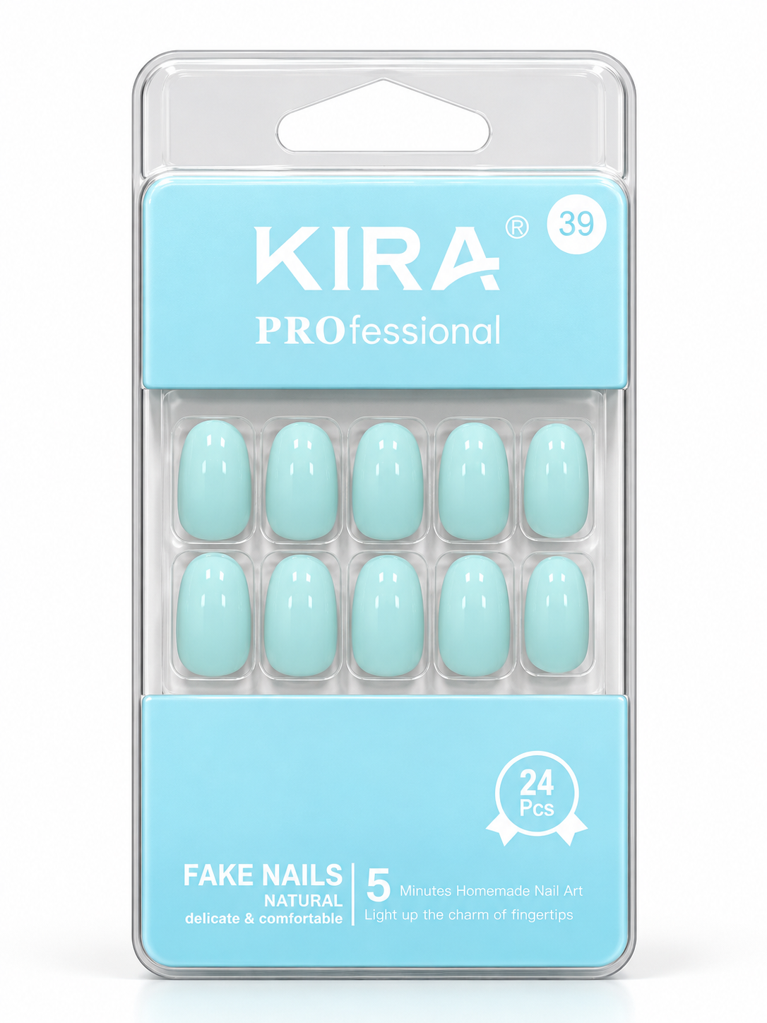 Professional Press-On Fake Nails – 24 Pcs