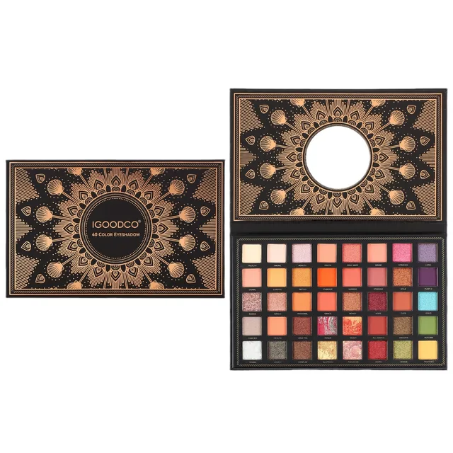 IGOODCO Eye shadows Cruelty Free black Holographic Eyeshadow Palette