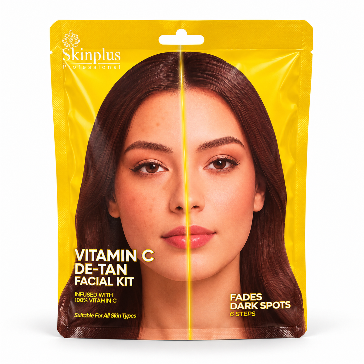 Skinplus Professional Vitamin C De-Tan Facial Kit – 6 Steps Karwa Sale