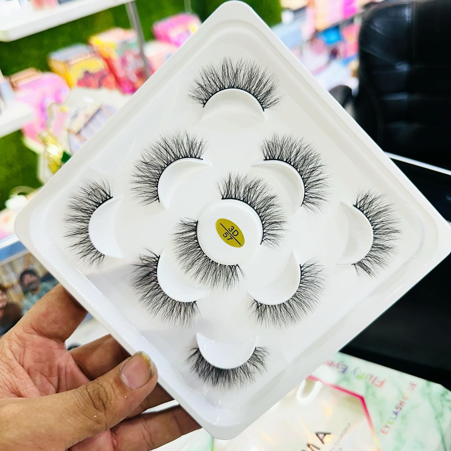 3D FLUFFY FALSE EYELASHES  (5 PAIR)