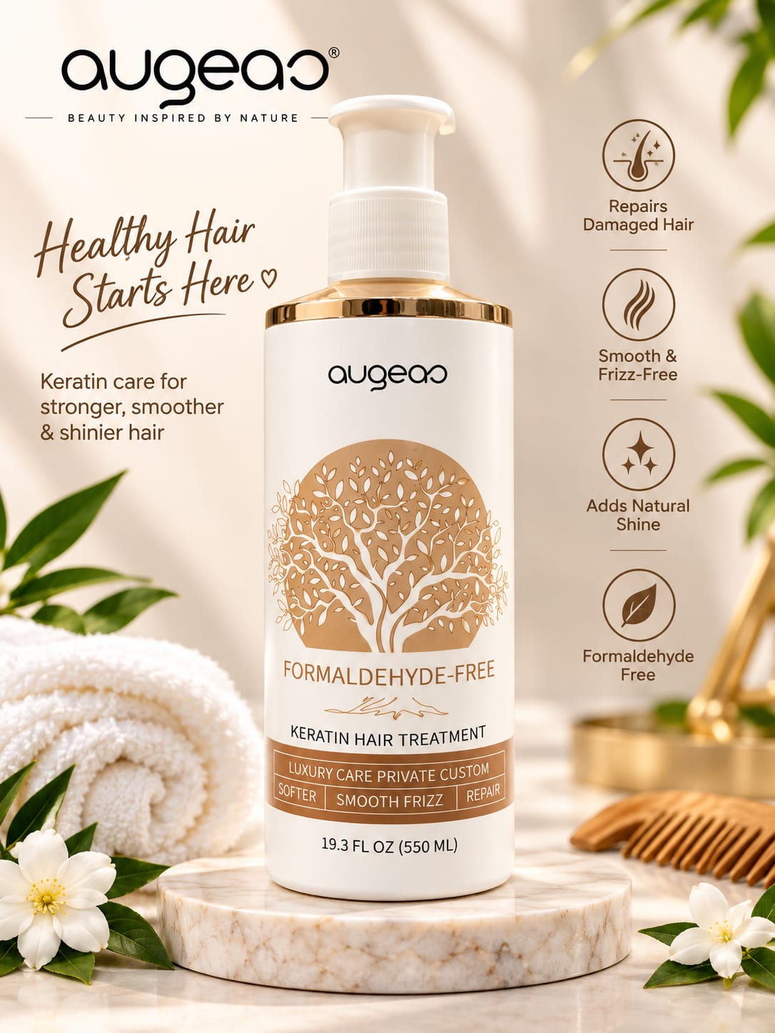 Japanese Formaldehyde-Free Keratin Hair Treatment – 550ml