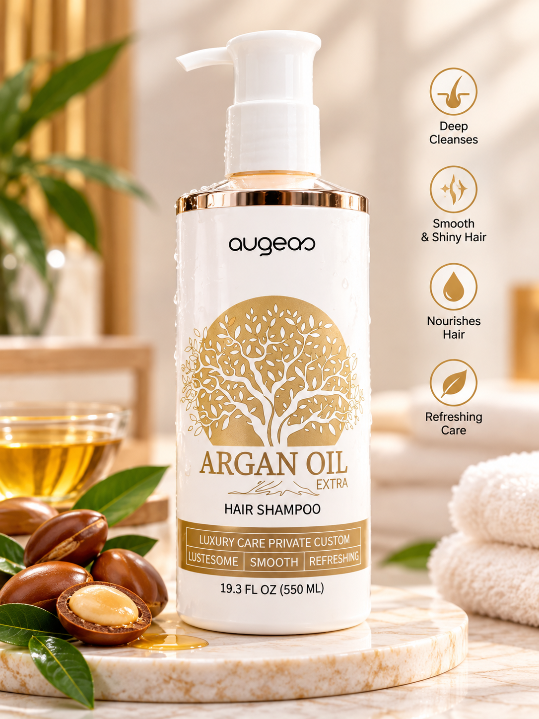 Japanese Argan Oil Hair Shampoo – Nourishing & Smoothing Shampoo 550ml