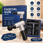 Professional 6-Speed Percussion Massage Gun with Interchangeable Heads