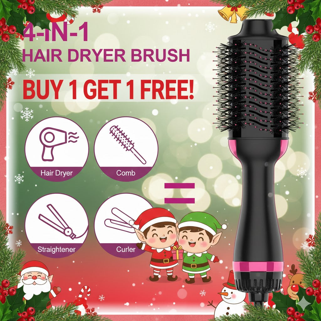 3-in-1 Blow Dryer Hot Air Brush Dryer – Volumizer | Styler | Curler (BUY 1 GET 1) - LIMITED TIME OFFER